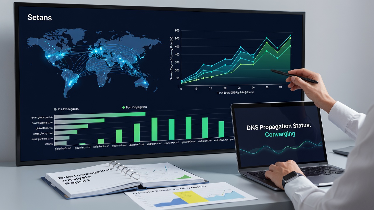 Examining DNS Propagation Delays and Their Measurable Effects on Search Engine Discovery Rates for Enterprise Domains